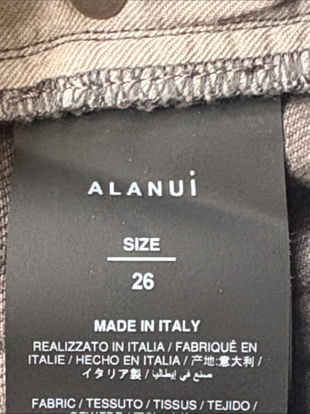 Alanui Made in Italy Free Horizons Jeans Grey Size 26 - Picture 12 of 16
